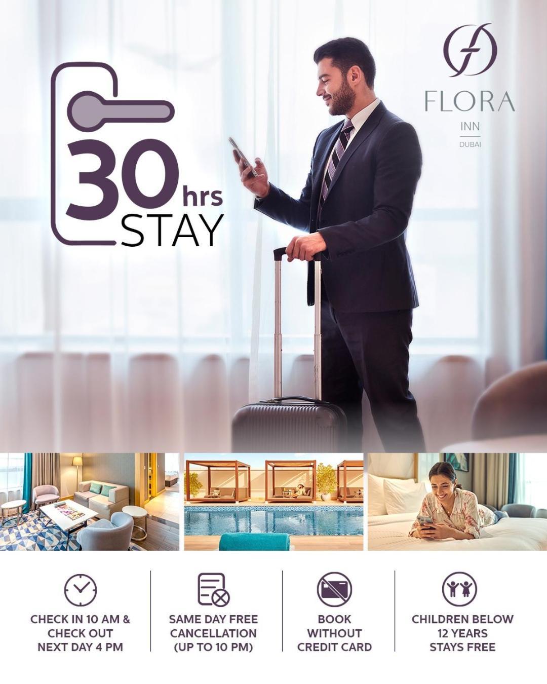 Flora Inn Hotel Dubai Airport Exterior foto 30 hours stay